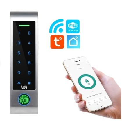 Smart комплект СКУД с электромагнитным замком, сканером отпечатков пальцев и клавиатурой SKD-KIT-EMG29