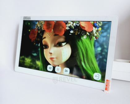 Wi-Fi 10" домофон с дополнительной камерой Seven DP-7517 Video Kit white (запись видео, дозвон на телефон, поддержка Tuya Smart)