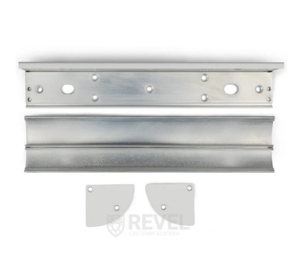 Замок электромагнитный 280 кг SEVEN ML-7750 white + уголок SEVEN LB-7751-LC white