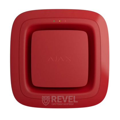 Беспроводной адресный пожарный оповещатель звуковой Ajax EN54 FireProtect (Sounder) Jeweller Red