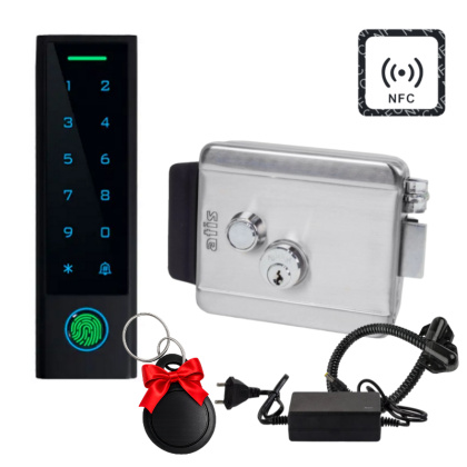 Биометрический NFC Bluetooth контроль доступа с электромеханическим замком SKD-KIT-EM15 (уличный монтаж на калитку) Биометрический NFC Bluetooth контроль доступа с электромеханическим замком SKD-KIT-EM15 (уличный монтаж на калитку)