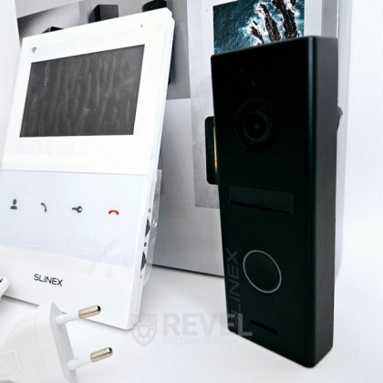 Комплект Wi-Fi домофона с управлением со смартфона и записью видео по детектору движения Slinex Starter Kit 4" Cloud white