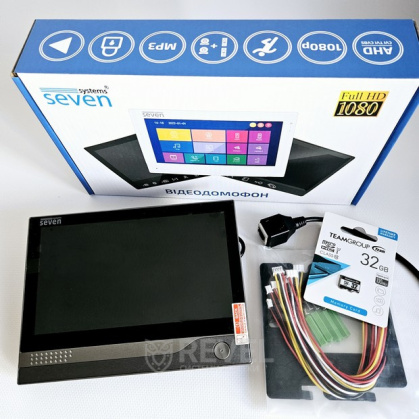 Wi-Fi домофон с дополнительной камерой Seven DP-7578 Video Kit AI (запись видео, дозвон на телефон, поддержка Tuya Smart)