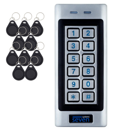Контроллер доступа + считыватель с кодовой клавиатурой SEVEN CR-775S MIFARE