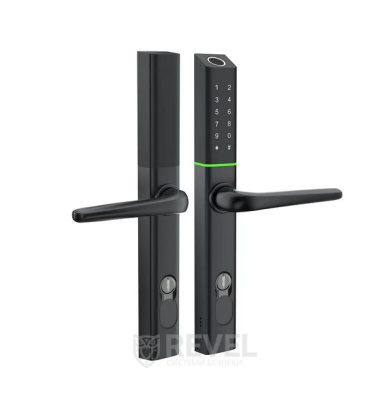Умный дверной биометрический замок SEVEN LOCK SL-7763BF black
