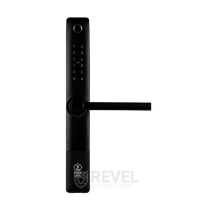 Умный дверной биометрический замок SEVEN LOCK SL-7762BF black (без врезной части)