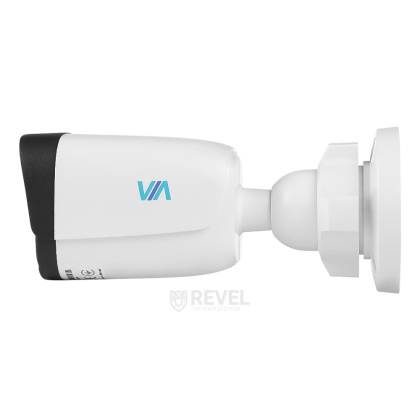 Комплект 2Мп IP видеонаблюдения на 4 камеры IP67 со звуком VIA SECURITY VS-B12A-2MP-4MIC