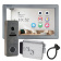 Домофон для частного дома с электромеханическим замком SEVEN DP-7570 FHD Lock Kit Grey