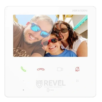 Комплект 4" IP WiFi домофона и WiFi панели вызова Hikvision DS-WF61-CR-KIT White (мобильное приложение и удаленный доступ)