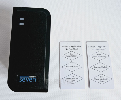 Комплект домофон с видеопанелью и замком Seven Office MG (white / black) для ограничения доступа