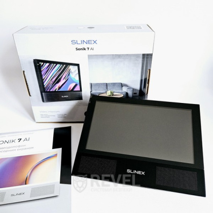 Комплект Wi-Fi домофона, FullHD панели и дополнительной камеры Slinex Sonik AI Video Kit black (AI детекция и дозвон на смартфон)