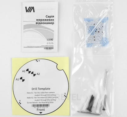 4Мп IP купольная антивандальная видеокамера c микрофоном VIA SECURITY VS-D24AS(VP) (2.8мм)