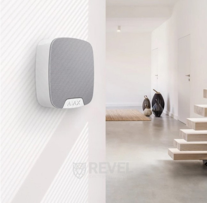 Проводная сирена с клеммой для светодиода Superior HomeSiren Fibra white