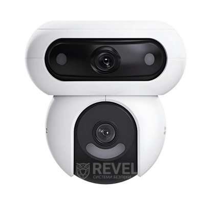 Поворотная Smart IP Wi-Fi 4Мп+4Мп видеокамера с автотрекингом Ezviz H90 Dual 2K⁺ CS-H90 + карта памяти 128Гб в подарок