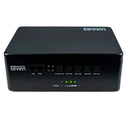 Источник бесперебойного питания SEVEN UPS-7960 black 60W LiFePO4 с регулировкой выходного напряжения