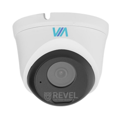 Комплект 2Мп IP видеонаблюдения на 4 купольные камеры IP66 со звуком VIA SECURITY VS-D22AS-2MP-4MIC