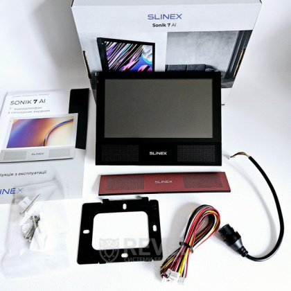 Wi-Fi видеодомофон с замком Slinex Sonik AI Home Kit black — интеллектуальная AI-детекция движения и переадресация вызова