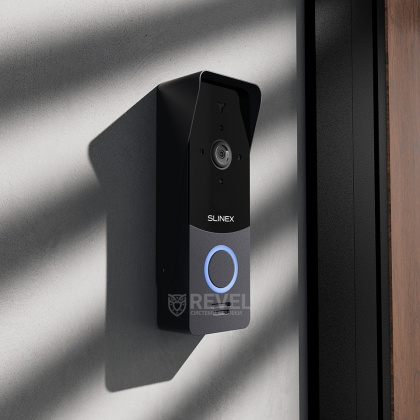 Wi-Fi видеодомофон с AI-детекцией движения и переадресацией вызова на мобильное приложение Slinex Sonik AI Kit black