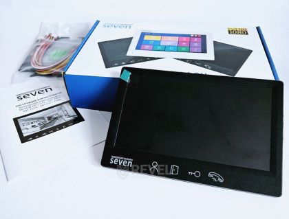 Комплект Full HD видеодомофона с детекцией и записью видео SEVEN DP–7571FHD-Neo Kit box (black)