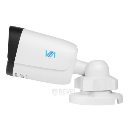 Комплект 2Мп IP видеонаблюдения на 4 камеры IP67 со звуком VIA SECURITY VS-B12A-2MP-4MIC