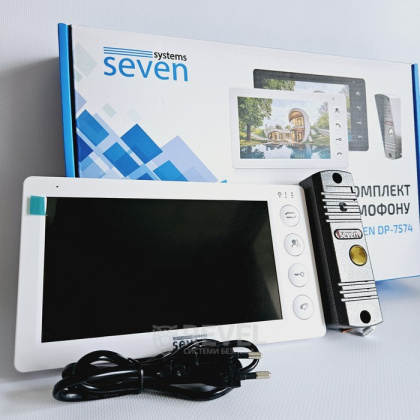 Комплект домофона с электромеханическим замком Seven Kit Home-Lock white