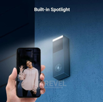 3Мп Wi-Fi дверной звонок Ezviz HP3 Pro (CS-HP3) с аккумулятором и солнечной панелью