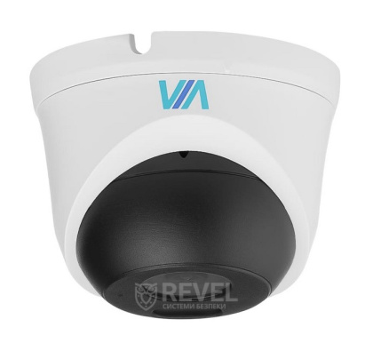 Комплект 2Мп IP видеонаблюдения на 4 купольные камеры IP66 со звуком VIA SECURITY VS-D22AS-2MP-4MIC
