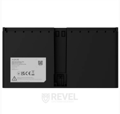 Перезарядная Li-ion батарея Ajax EN54 Internal Battery (72h) black для установки в EN54 Fire Hub / EN54 Fire ReX