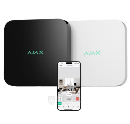 16-канальный сетевой видеорегистратор Ajax NVR DC (16-ch) black с питанием от низковольтного источника