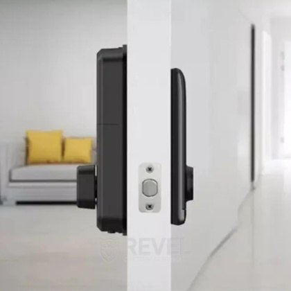 Умный дверной биометрический замок SEVEN LOCK SL-7764BF black