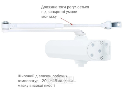 Доводчик RYOBI *1500 D-1554 GLOSSY_WHITE
