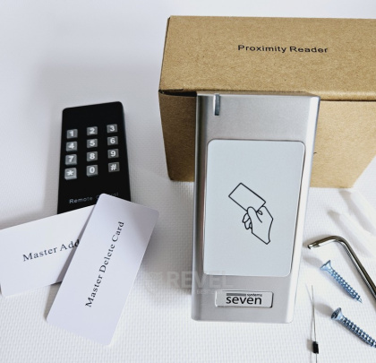 Комплект контроля доступа с электромагнитным замком (300 кг) для уличной установки SEVEN SKD-KIT-EMG15 (IP67, нержавеющая сталь)