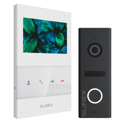 Комплект видеодомофона Slinex SQ-04 Kit box (White / Black)